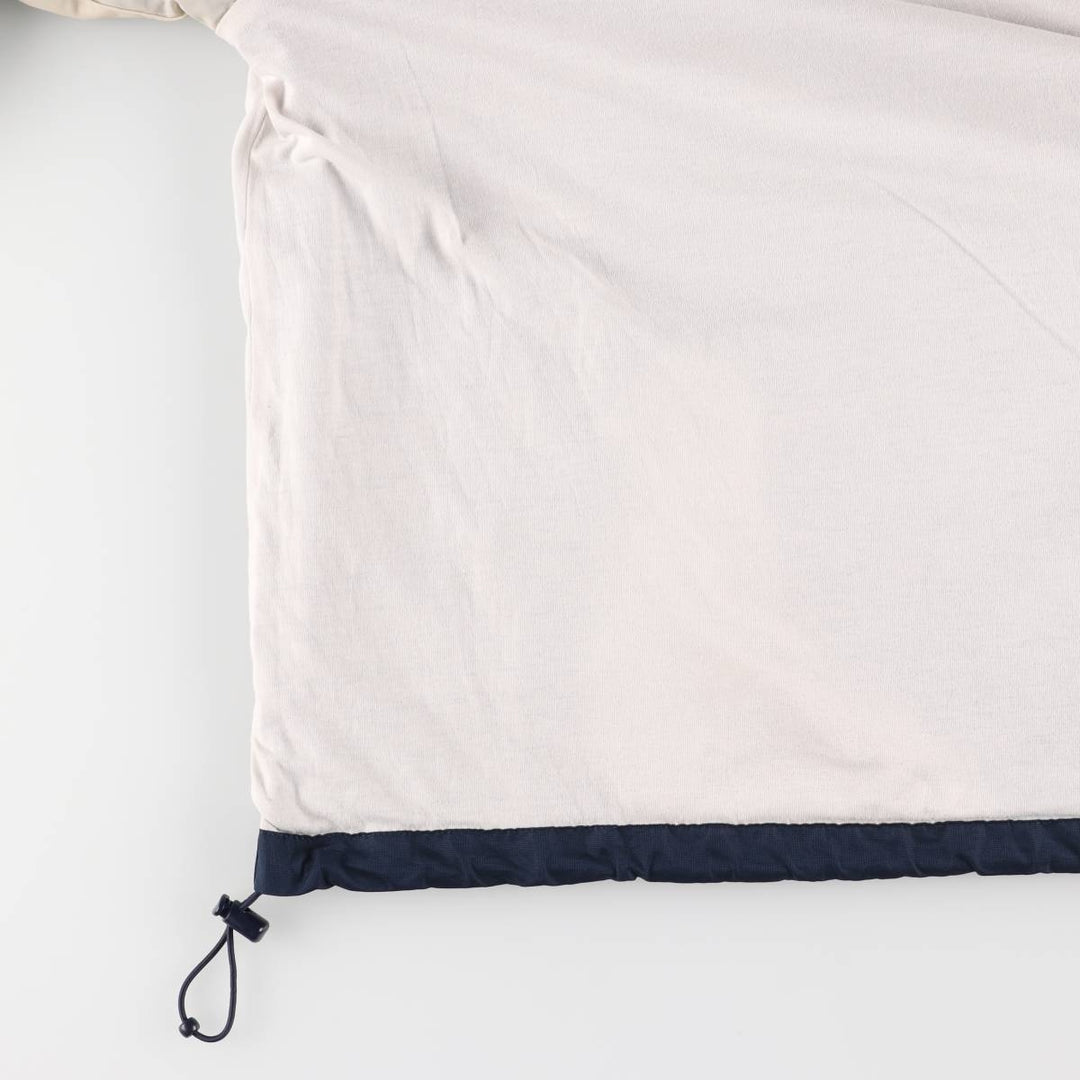 90'S Champion USNAVY V-neck warm-up pullover, men's XL equivalent, vintage polyester navy blue type Vintage Second Hand