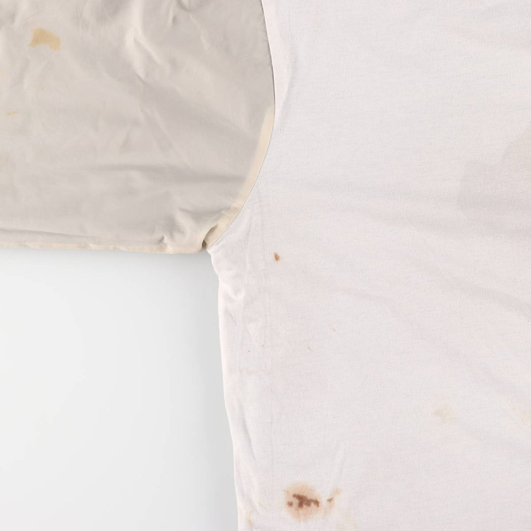 90'S Champion USNAVY V-neck warm-up pullover, men's XL equivalent, vintage polyester navy blue type Vintage Second Hand