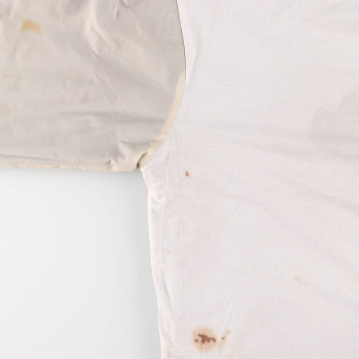 90'S Champion USNAVY V-neck warm-up pullover, men's XL equivalent, vintage polyester navy blue type Vintage Second Hand