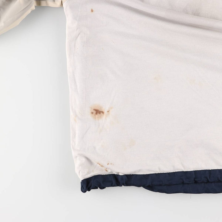 90'S Champion USNAVY V-neck warm-up pullover, men's XL equivalent, vintage polyester navy blue type Vintage Second Hand