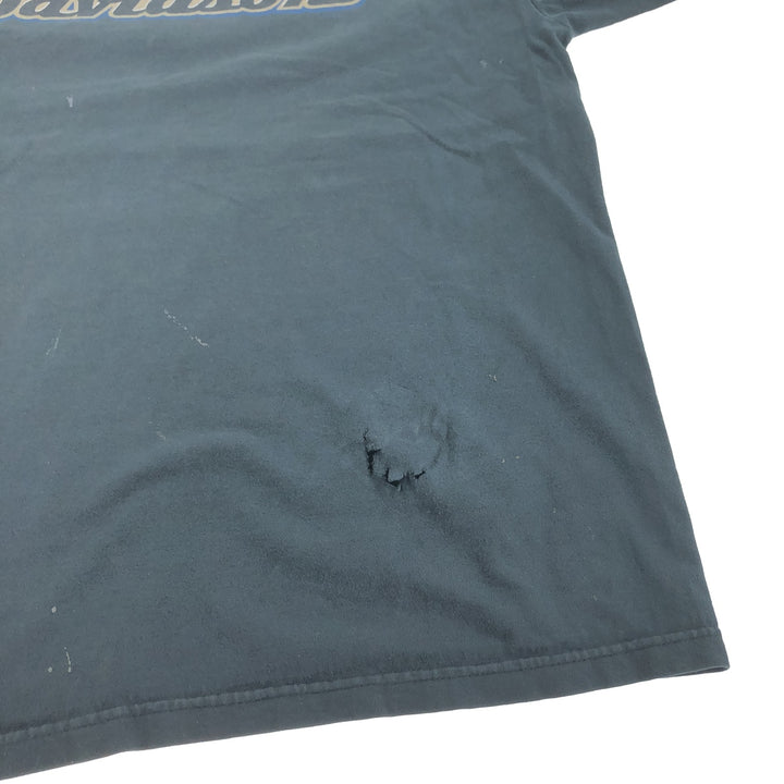 00'S Harley-Davidson Motorcycle Bike T-shirt Made in USA Men's XL cotton black type Vintage Second Hand