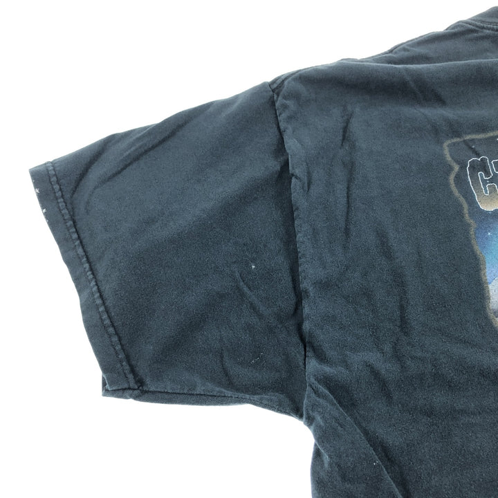 00'S Harley-Davidson Motorcycle Bike T-shirt Made in USA Men's XL cotton black type Vintage Second Hand