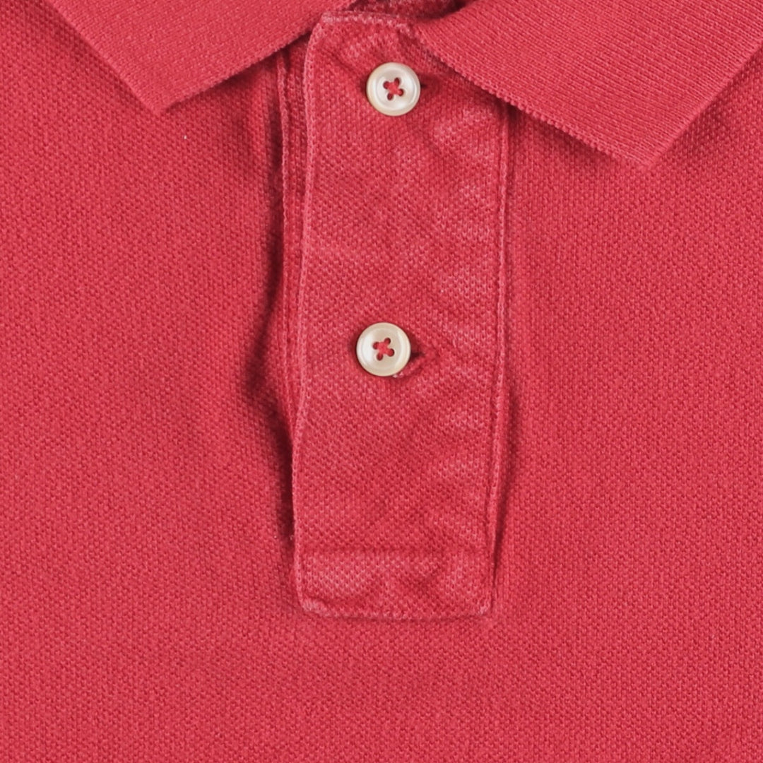Ralph Lauren POLO RALPH LAUREN Short Sleeve Polo Shirt Women's Size L cotton red type Vintage Second Hand