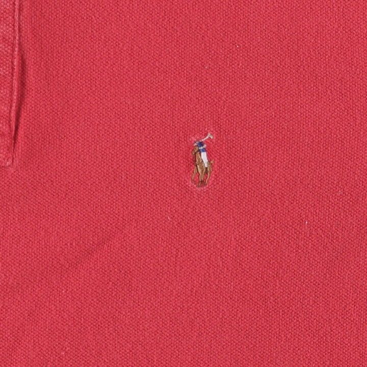 Ralph Lauren POLO RALPH LAUREN Short Sleeve Polo Shirt Women's Size L cotton red type Vintage Second Hand