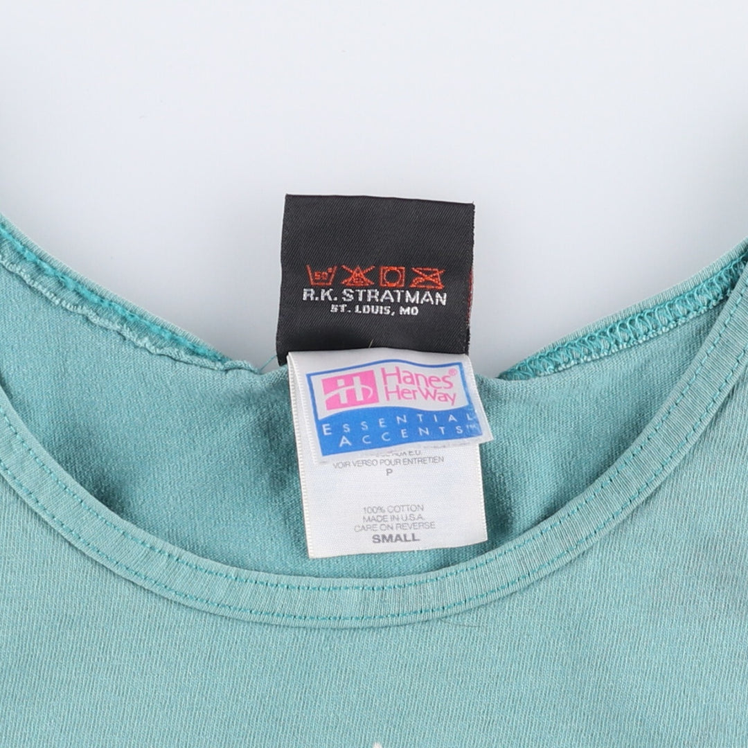 90'S Harley-Davidson Tank Top Made in USA Women's Size S cotton Mint green Vintage Second Hand