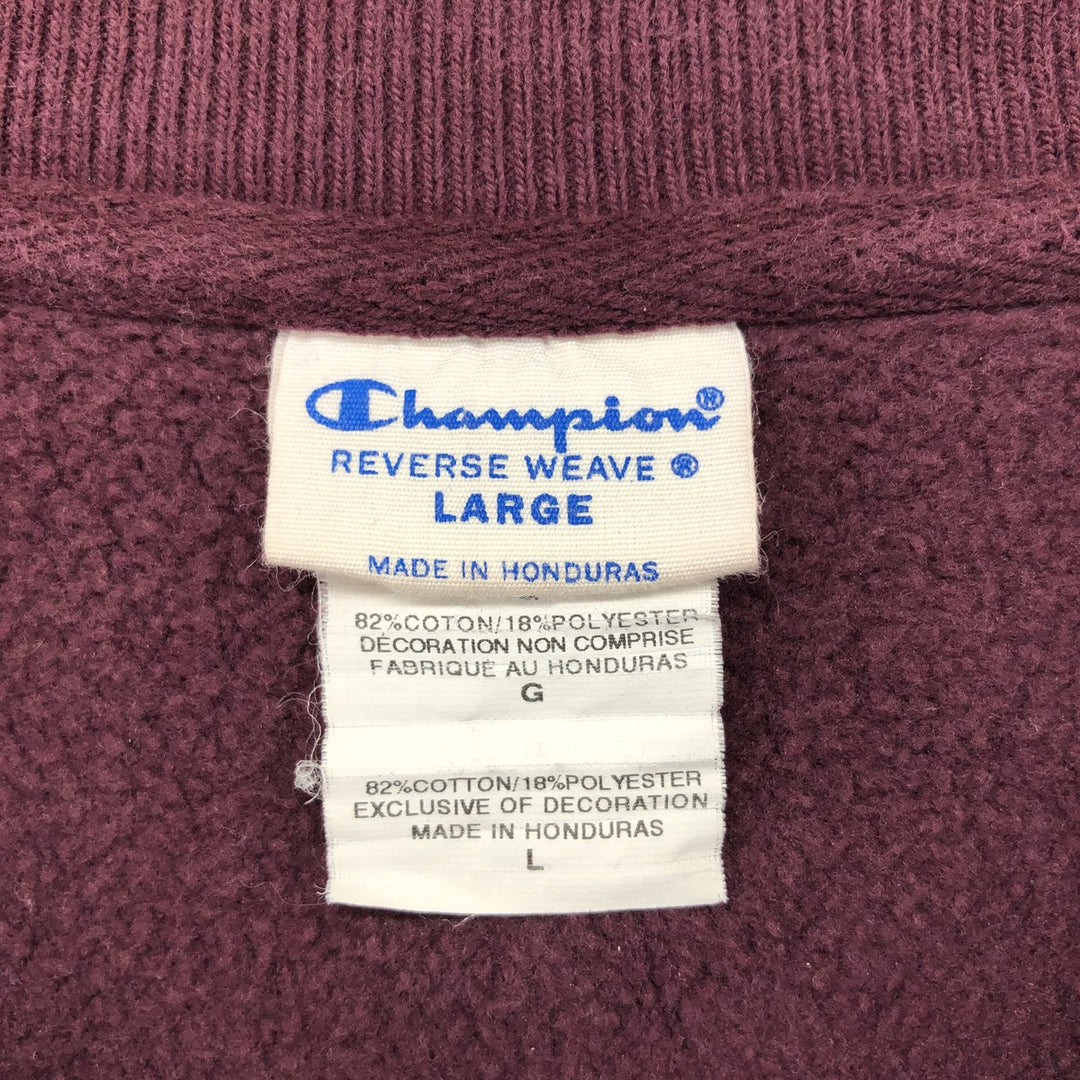 Champion REVERSE WEAVE Reverse Weave One Point Logo Sweatshirt Trainer Men's L size cotton bordeaux Vintage Second Hand