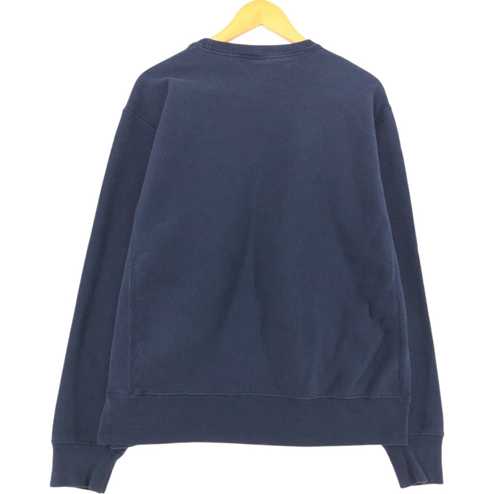 Champion REVERSE WEAVE Reverse Weave One Point Logo Sweatshirt Trainer Men's L size cotton navy blue type Vintage Second Hand