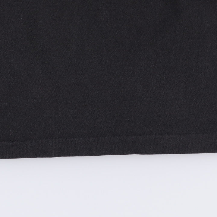 90'S BVD High Neck Mock Neck Long T-Shirt, Made in USA, Men's M Size, Vintage cotton black type Vintage Second Hand