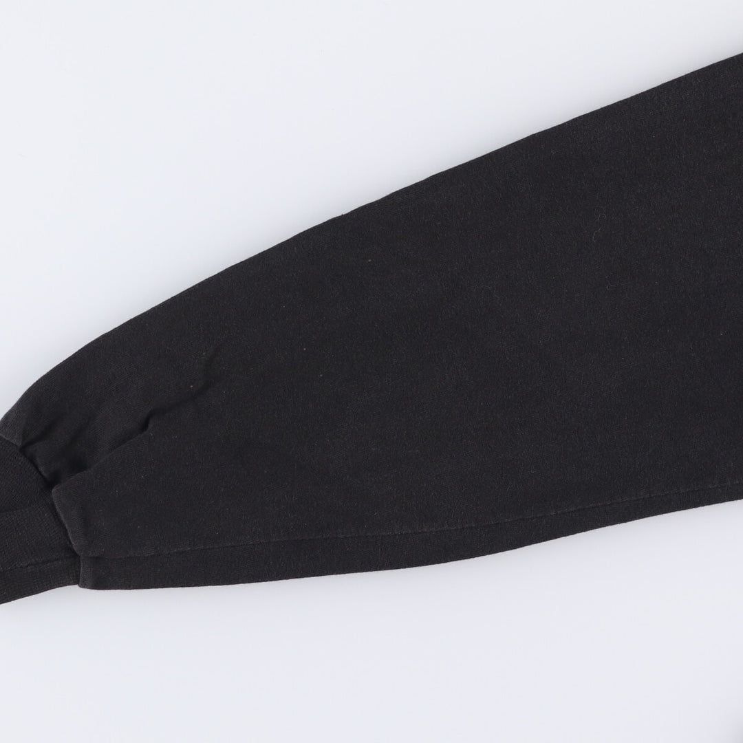 90'S BVD High Neck Mock Neck Long T-Shirt, Made in USA, Men's M Size, Vintage cotton black type Vintage Second Hand