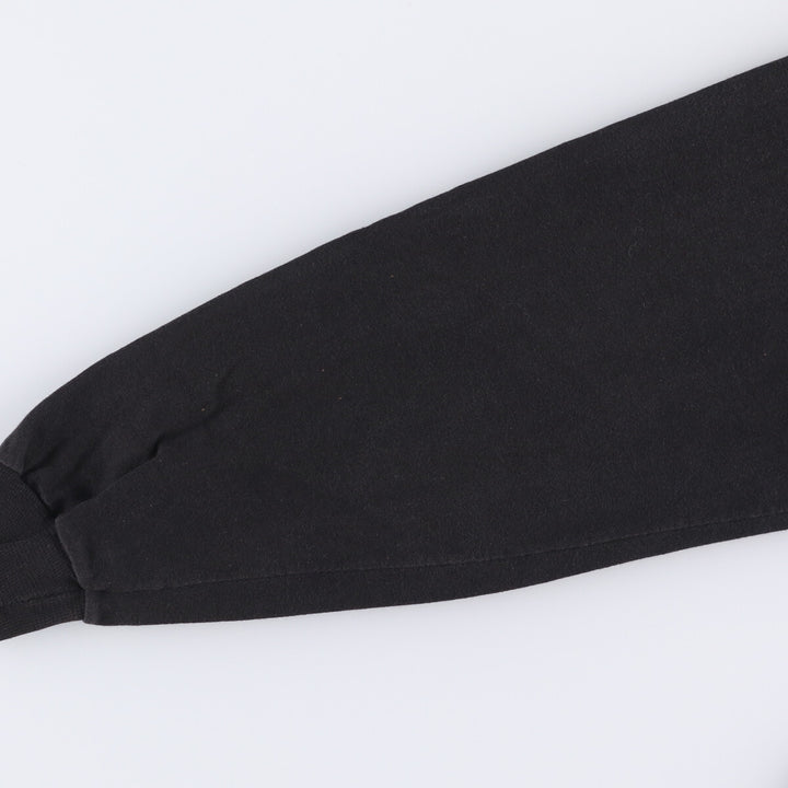 90'S BVD High Neck Mock Neck Long T-Shirt, Made in USA, Men's M Size, Vintage cotton black type Vintage Second Hand
