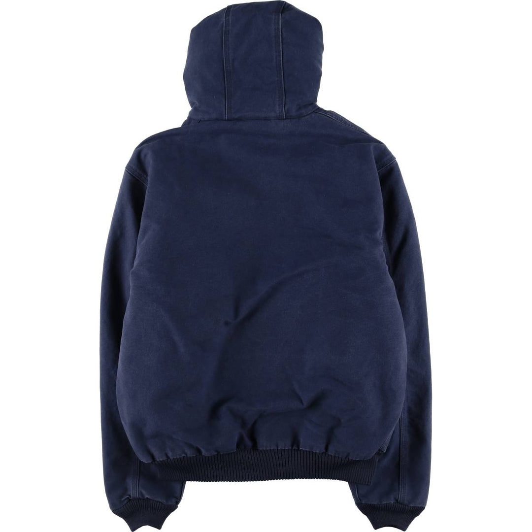 Carhartt Active Jacket Duck Full Zip Hoodie Men's M cotton navy blue type Vintage Second Hand
