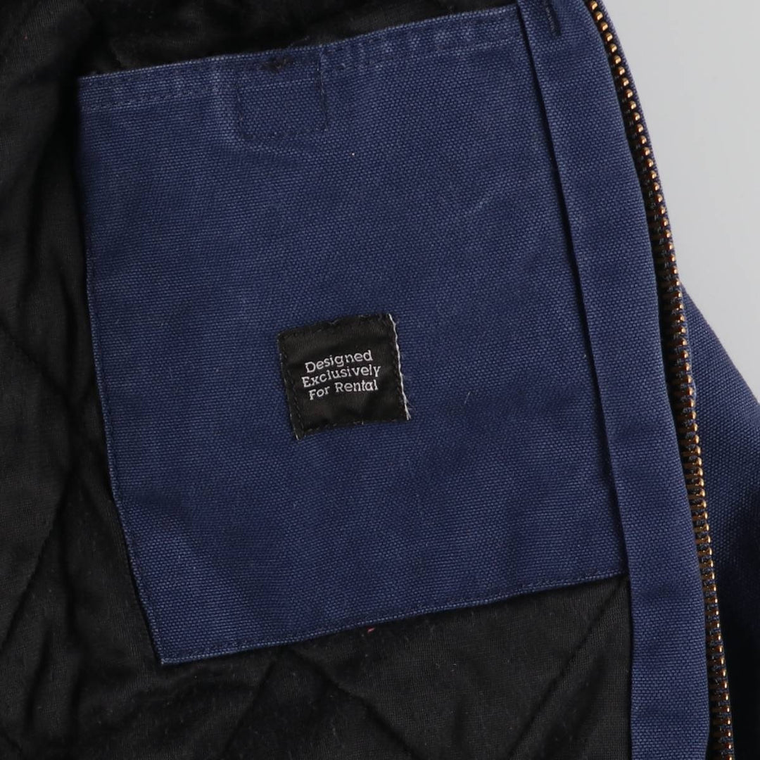 Carhartt Active Jacket Duck Full Zip Hoodie Men's M cotton navy blue type Vintage Second Hand