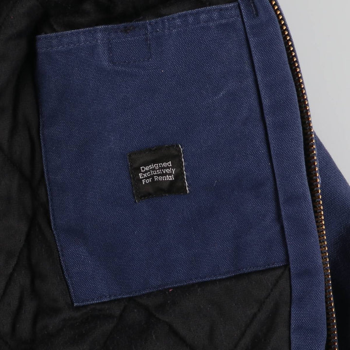 Carhartt Active Jacket Duck Full Zip Hoodie Men's M cotton navy blue type Vintage Second Hand