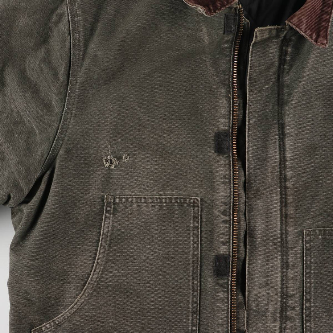 Carhartt Traditional Jacket Duck Work Jacket Made in USA Men's XL cotton Khaki type sage green Vintage Second Hand