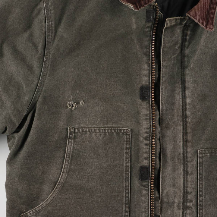 Carhartt Traditional Jacket Duck Work Jacket Made in USA Men's XL cotton Khaki type sage green Vintage Second Hand