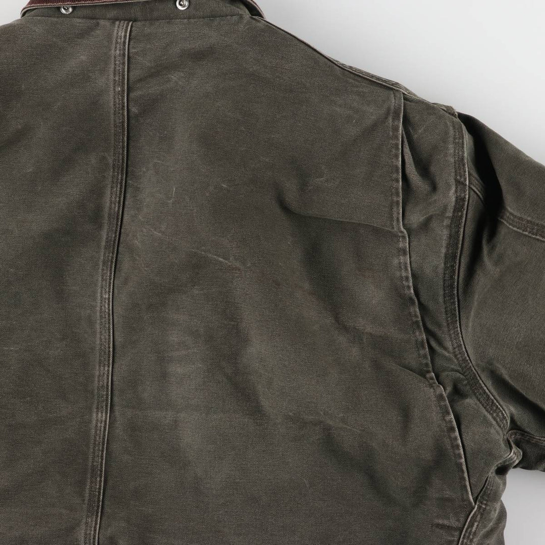Carhartt Traditional Jacket Duck Work Jacket Made in USA Men's XL cotton Khaki type sage green Vintage Second Hand