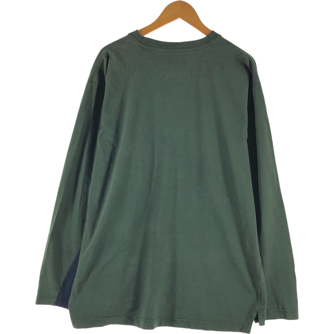90'S Ralph Lauren CHAPS Long Sleeve T-Shirt Men's XL Vintage cotton Khaki type Vintage Second Hand