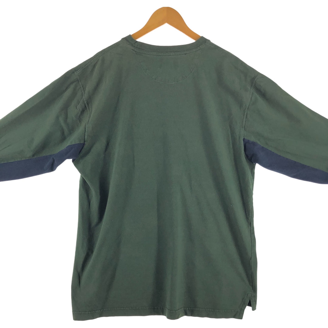 90'S Ralph Lauren CHAPS Long Sleeve T-Shirt Men's XL Vintage cotton Khaki type Vintage Second Hand