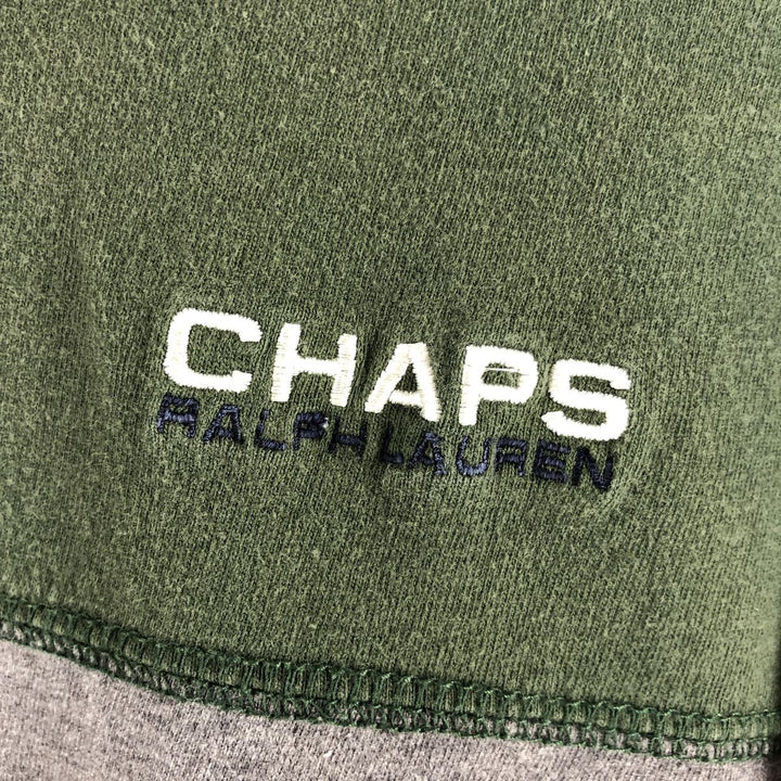 90'S Ralph Lauren CHAPS Long Sleeve T-Shirt Men's XL Vintage cotton Khaki type Vintage Second Hand