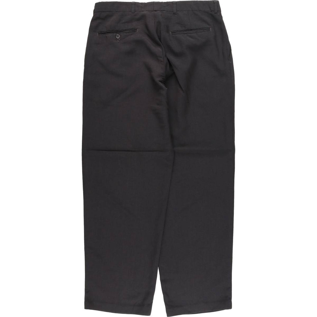 80s-90'S Levi's TRAVELERS Two-pleat Slacks Pants for Men, W34, Vintage polyester Charcoal Vintage Second Hand