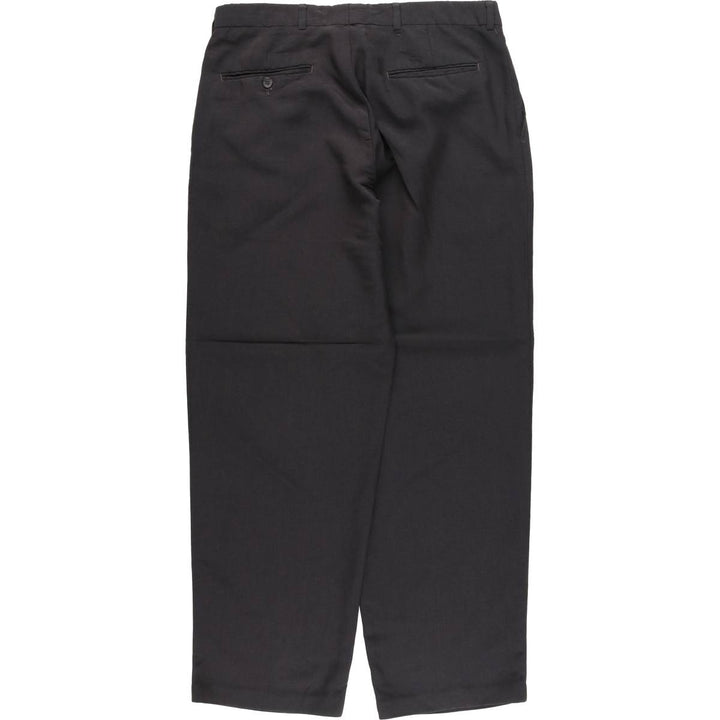 80s-90'S Levi's TRAVELERS Two-pleat Slacks Pants for Men, W34, Vintage polyester Charcoal Vintage Second Hand