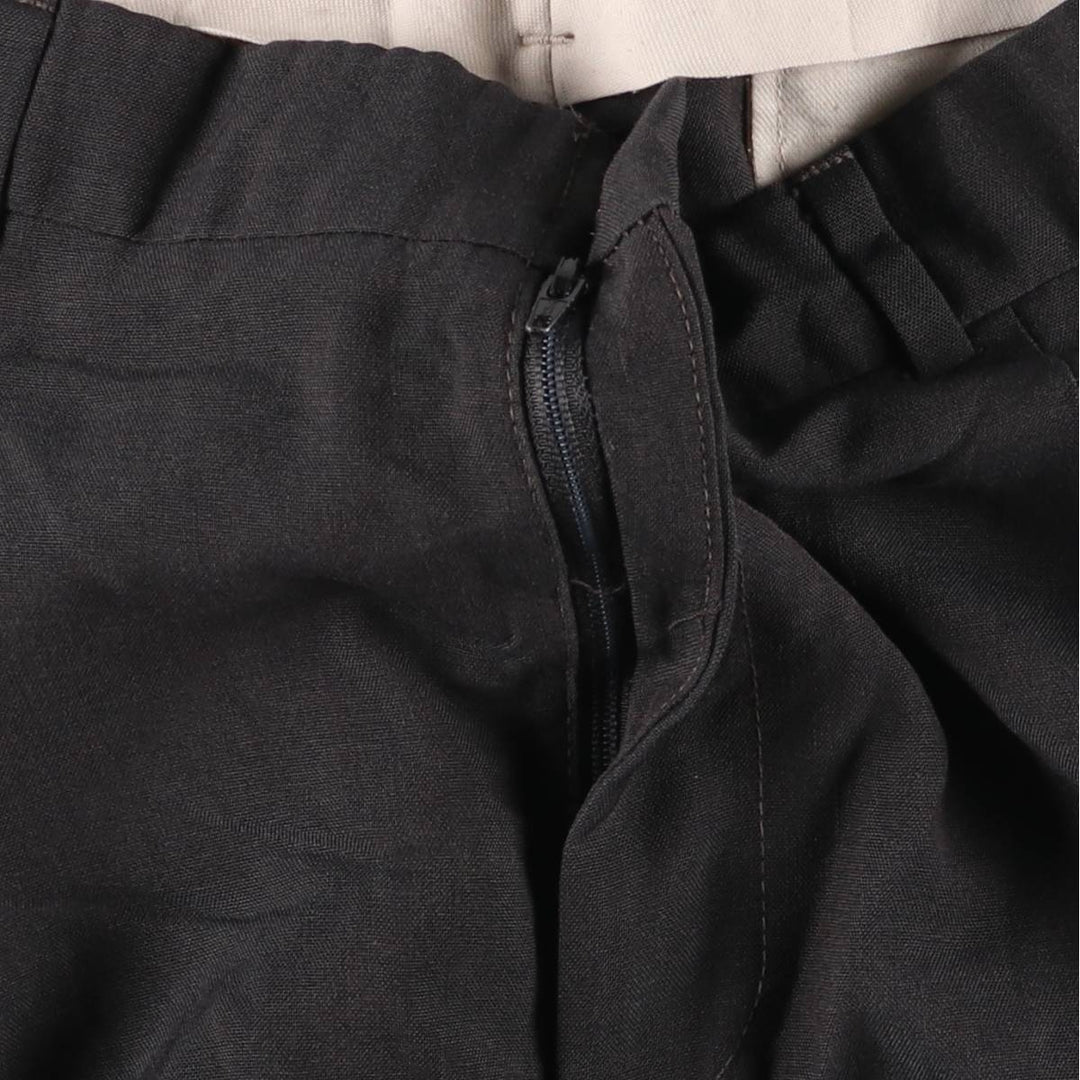 80s-90'S Levi's TRAVELERS Two-pleat Slacks Pants for Men, W34, Vintage polyester Charcoal Vintage Second Hand