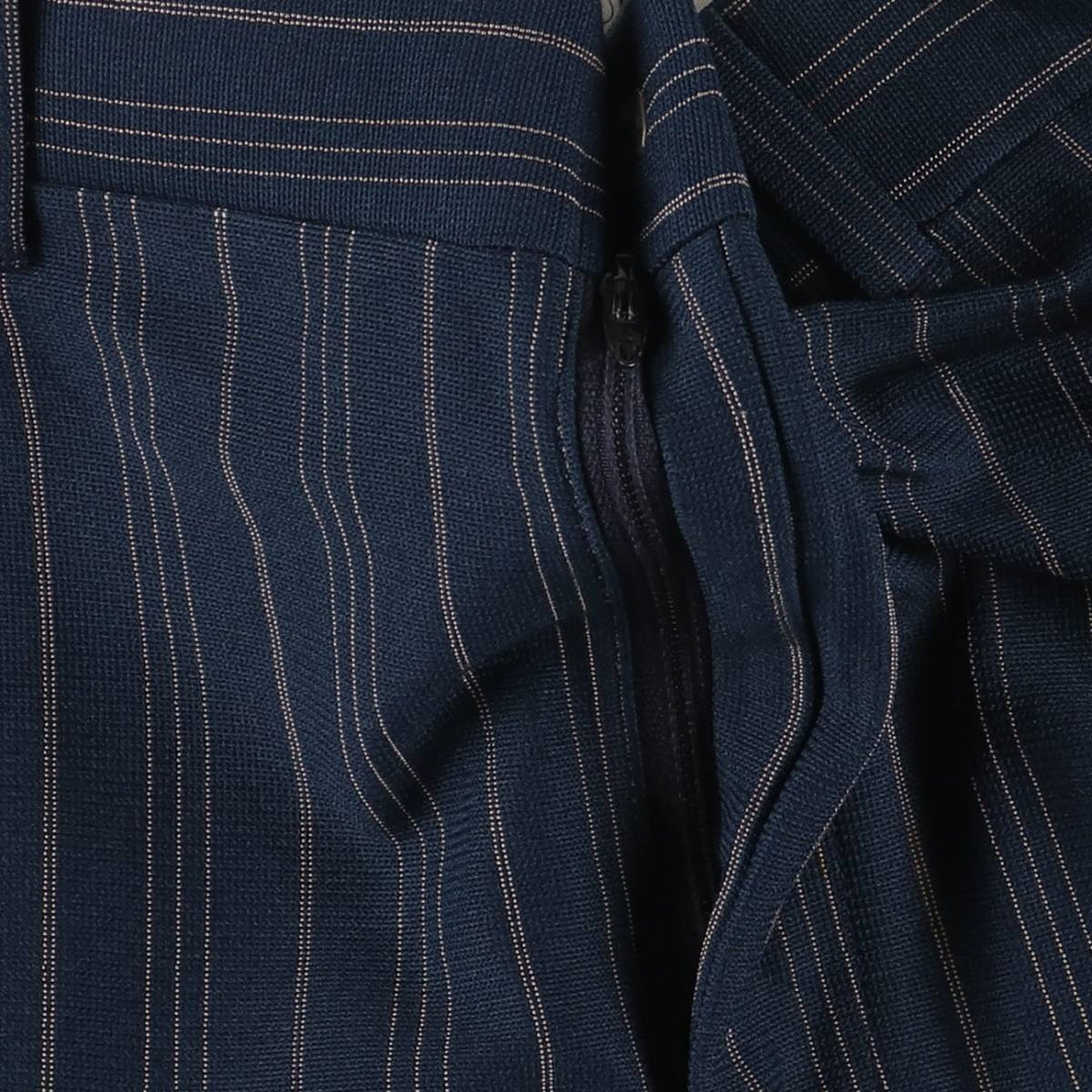 ~90'S Striped Pattern Flare Pants Men's W33 Vintage unclear navy blue type Vintage Second Hand