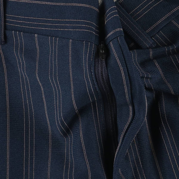 ~90'S Striped Pattern Flare Pants Men's W33 Vintage unclear navy blue type Vintage Second Hand