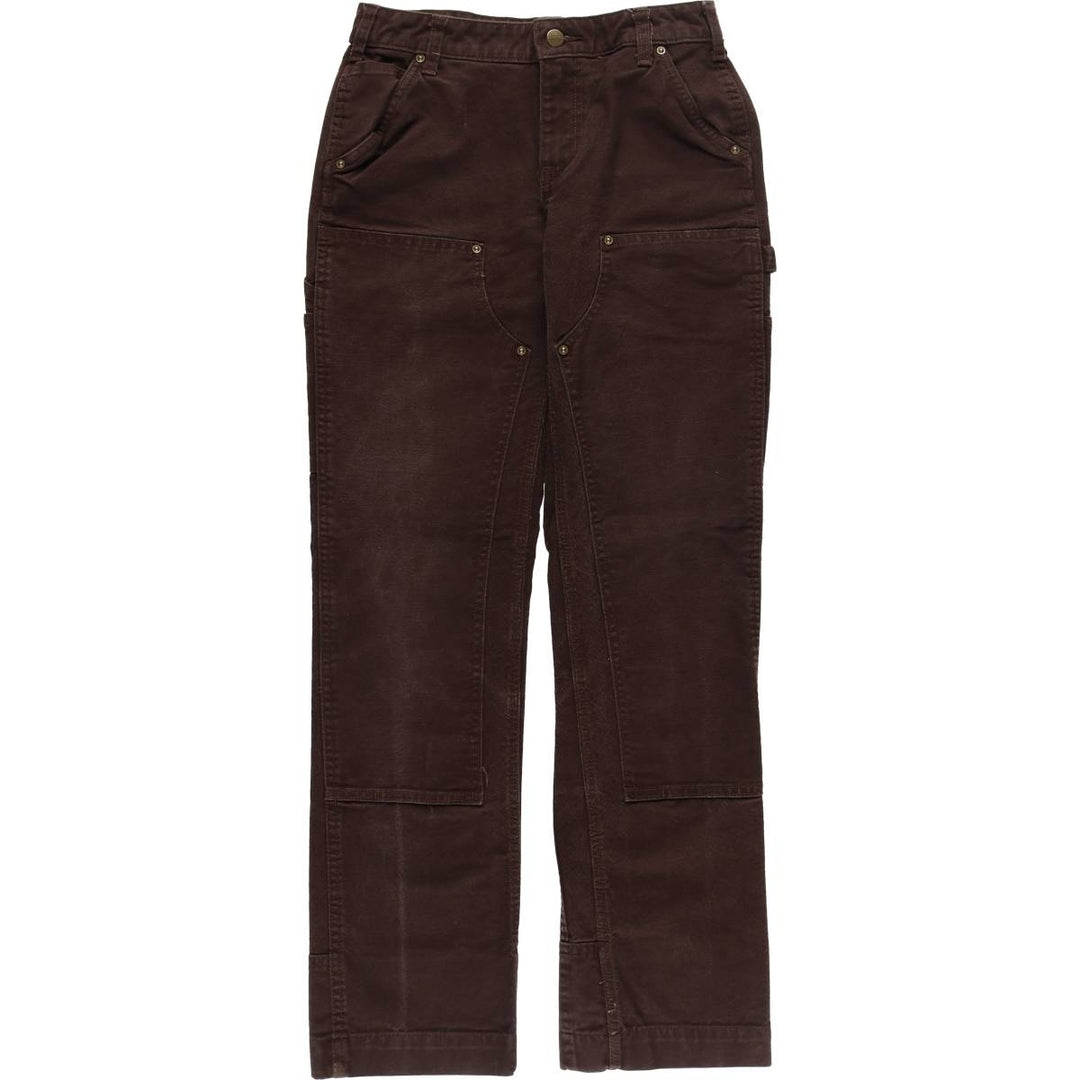 Carhartt ORIGINAL FIT Double Knee Duck Painter Pants Women's L (w28) cotton brown type Vintage Second Hand