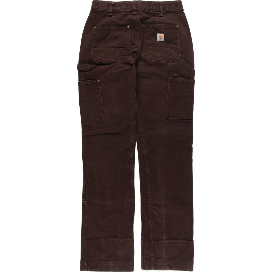 Carhartt ORIGINAL FIT Double Knee Duck Painter Pants Women's L (w28) cotton brown type Vintage Second Hand