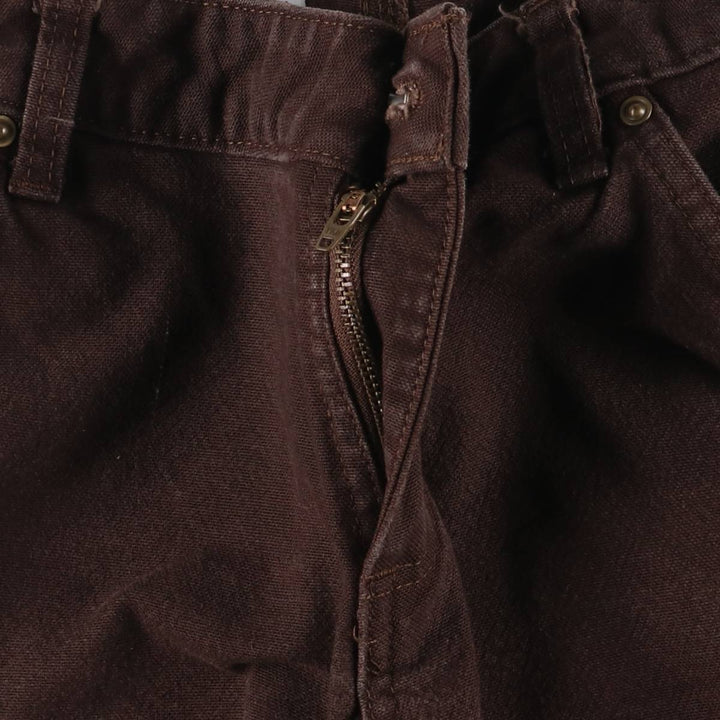 Carhartt ORIGINAL FIT Double Knee Duck Painter Pants Women's L (w28) cotton brown type Vintage Second Hand