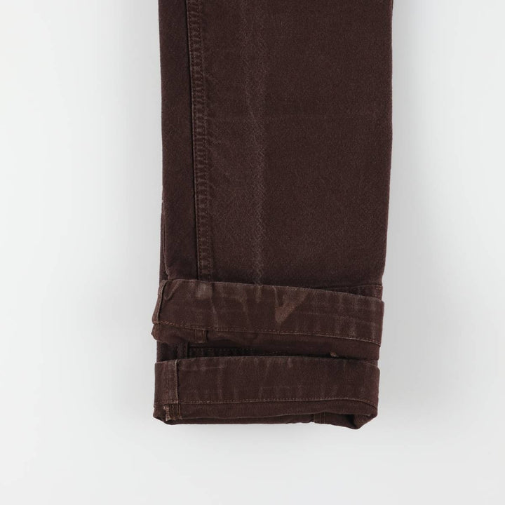 Carhartt ORIGINAL FIT Double Knee Duck Painter Pants Women's L (w28) cotton brown type Vintage Second Hand