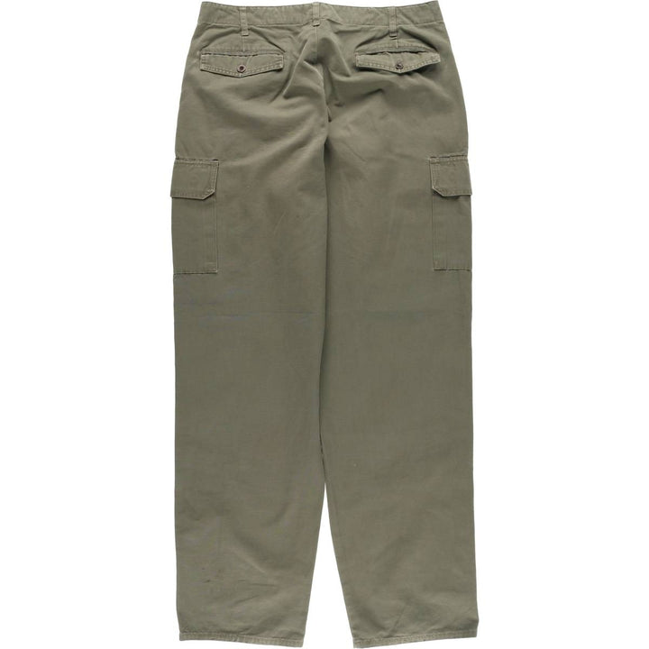 Eddie Bauer cargo pants for men, size W35 cotton Khaki type sage green Vintage Second Hand
