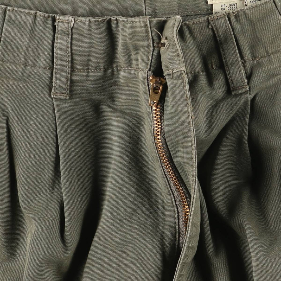 Eddie Bauer cargo pants for men, size W35 cotton Khaki type sage green Vintage Second Hand