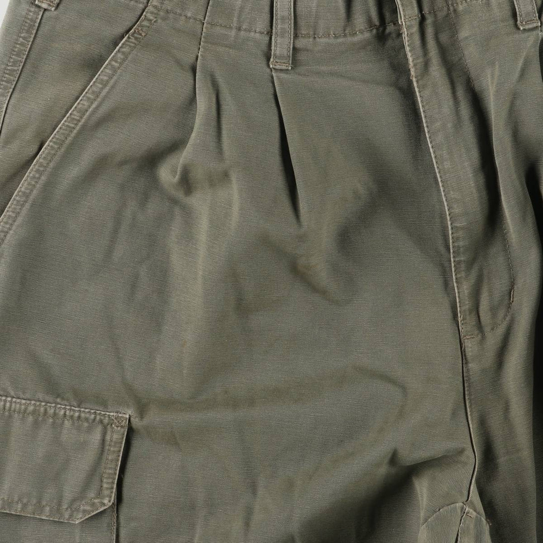 Eddie Bauer cargo pants for men, size W35 cotton Khaki type sage green Vintage Second Hand