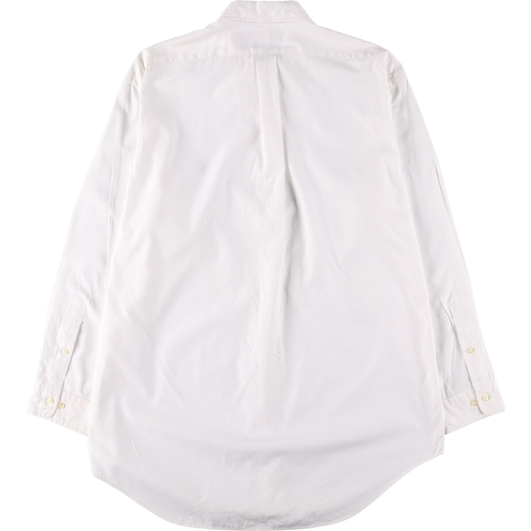 Ralph Lauren Classic Fit Long Sleeve Button Down Shirt, Men's Size L cotton white type Vintage Second Hand