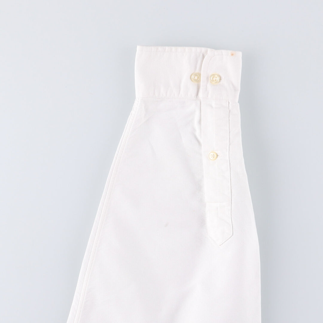 Ralph Lauren YARMOUTH long sleeve button down shirt, men's size L cotton white type Vintage Second Hand