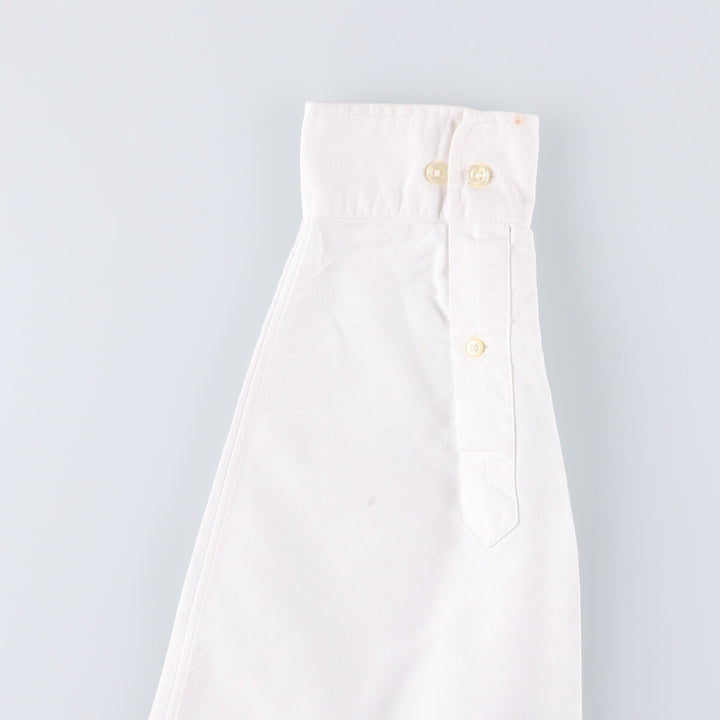 Ralph Lauren YARMOUTH long sleeve button down shirt, men's size L cotton white type Vintage Second Hand
