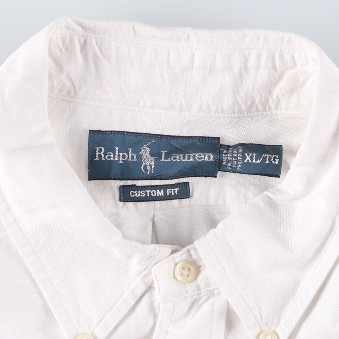 Ralph Lauren Classic Fit Long Sleeve Button Down Shirt Men's XL cotton white type Vintage Second Hand
