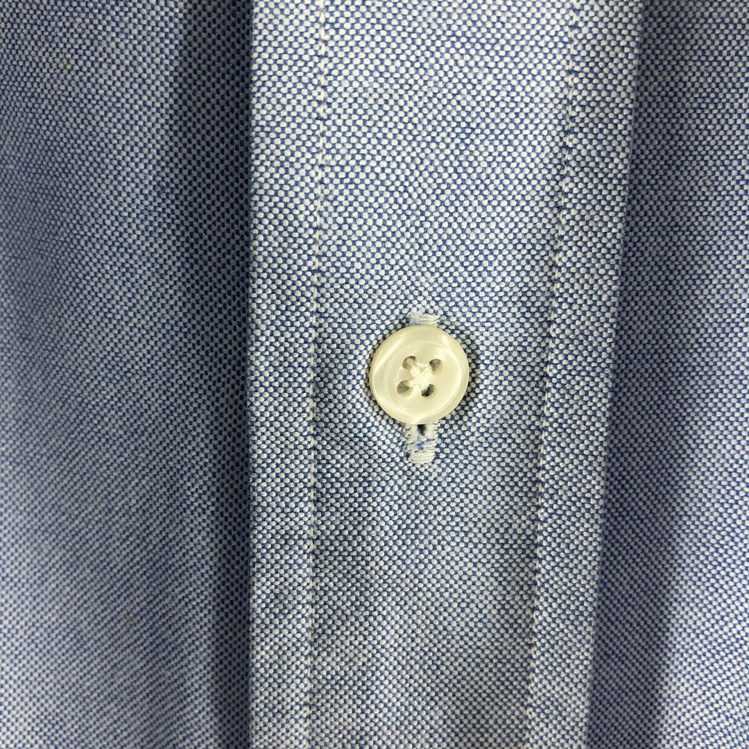 Ralph Lauren YARMOUTH long sleeve button down shirt, men's size L cotton Blue type light blue Vintage Second Hand