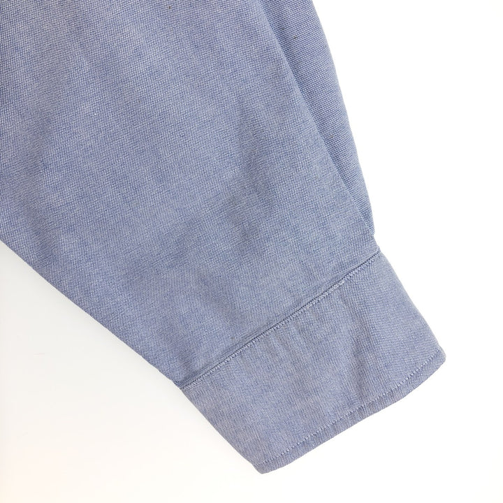 Ralph Lauren YARMOUTH long sleeve button down shirt, men's size L cotton Blue type light blue Vintage Second Hand