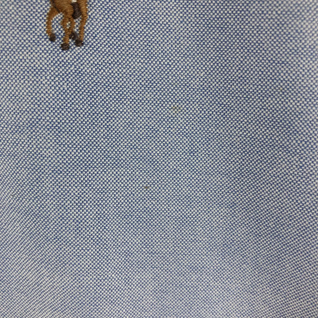 Ralph Lauren YARMOUTH long sleeve button down shirt, men's size L cotton Blue type light blue Vintage Second Hand