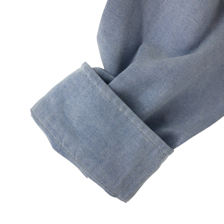 Ralph Lauren YARMOUTH long sleeve button down shirt, men's size L cotton Blue type light blue Vintage Second Hand