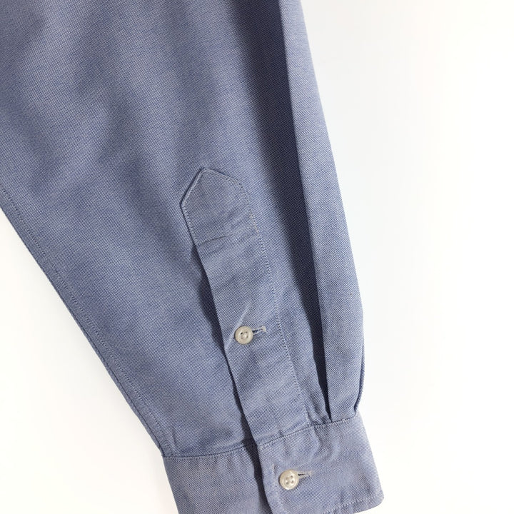 Ralph Lauren YARMOUTH long sleeve button down shirt, men's size L cotton Blue type light blue Vintage Second Hand