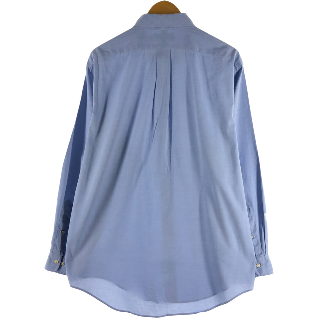Ralph Lauren YARMOUTH long sleeve button down shirt, men's size L cotton Blue type light blue Vintage Second Hand