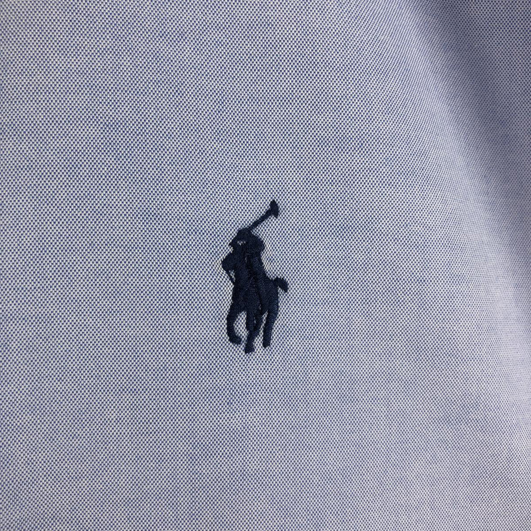 Ralph Lauren YARMOUTH long sleeve button down shirt, men's size L cotton Blue type light blue Vintage Second Hand
