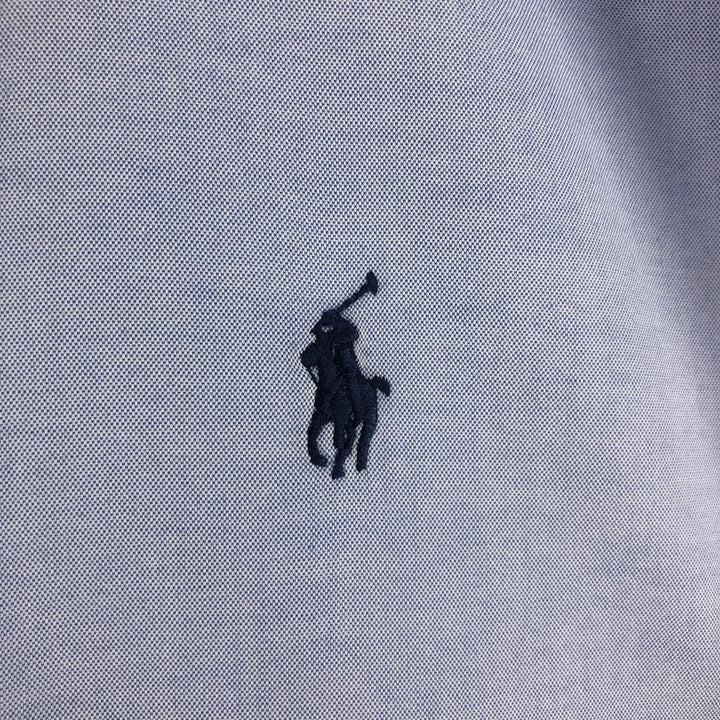 Ralph Lauren YARMOUTH long sleeve button down shirt, men's size L cotton Blue type light blue Vintage Second Hand
