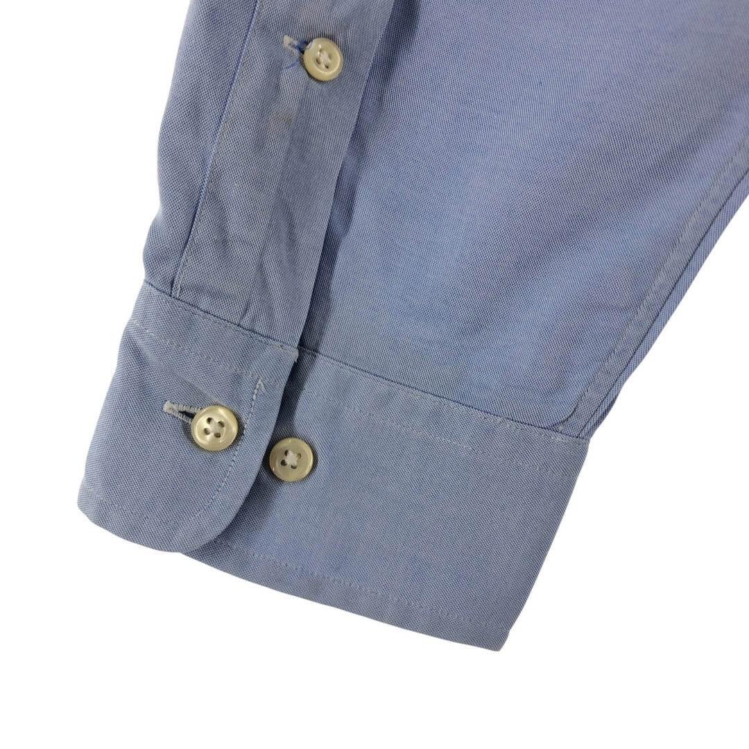 Ralph Lauren YARMOUTH long sleeve button down shirt, men's size L cotton Blue type light blue Vintage Second Hand
