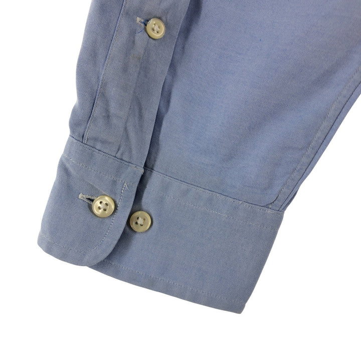 Ralph Lauren YARMOUTH long sleeve button down shirt, men's size L cotton Blue type light blue Vintage Second Hand