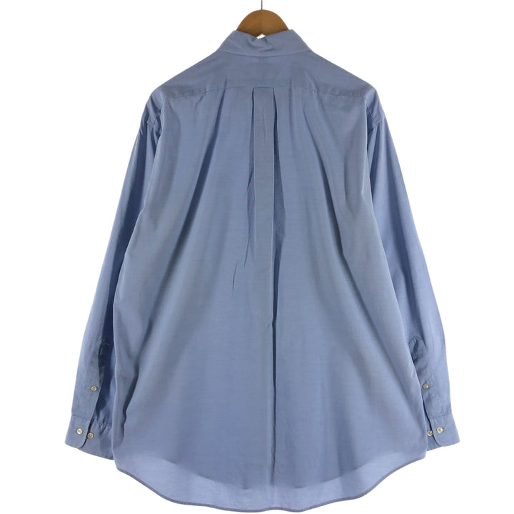 Ralph Lauren YARMOUTH long sleeve button down shirt, men's size L cotton Blue type light blue Vintage Second Hand